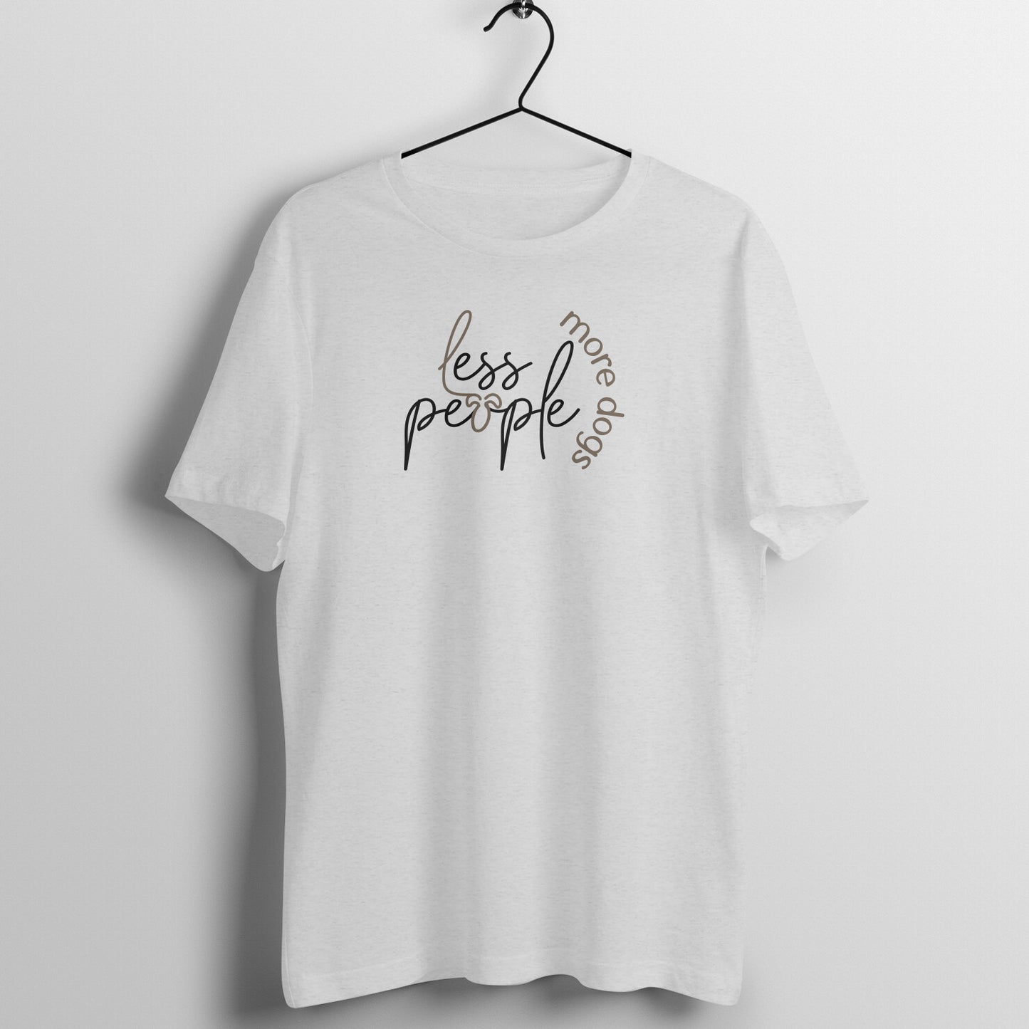 Less People More Dogs - Half Sleeve Tee