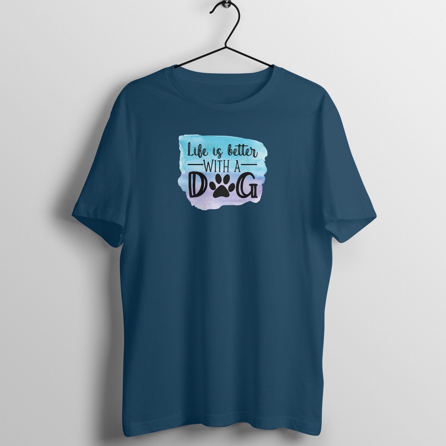 Life Is Better With Dog - Half Sleeve Tee