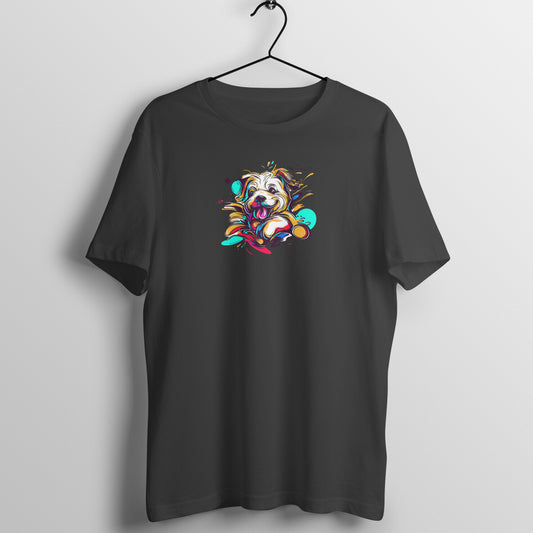 Vibrant Pup Explosion - Half Sleeve Tee