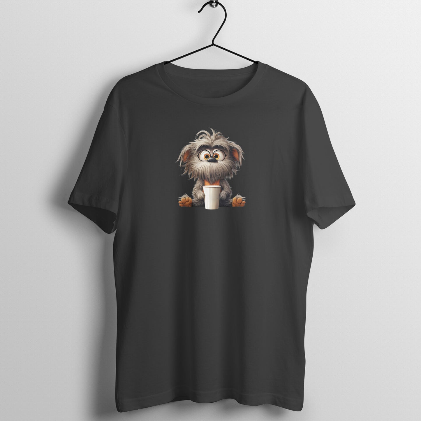 Whimsical Whisker Coffee - Half Sleeve Tee