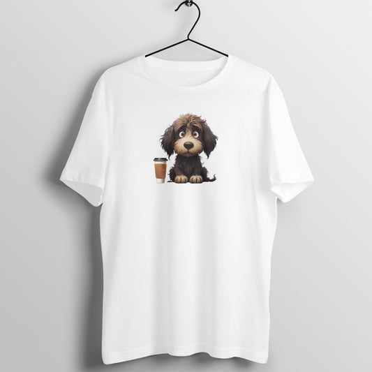 Fluffy Coffee Companion - Half Sleeve Tee