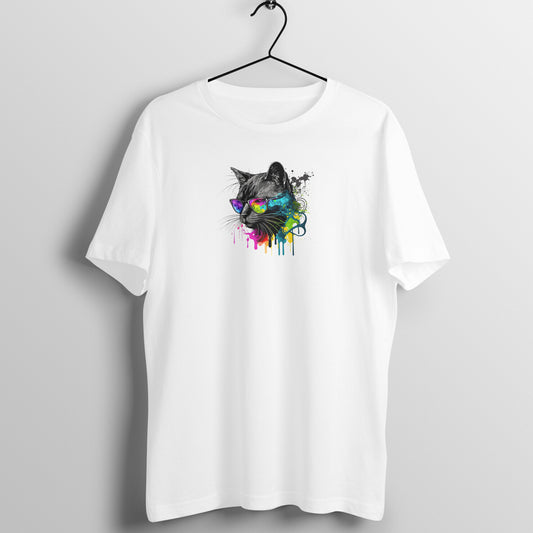 Color Splash Cat - Half Sleeve Tee