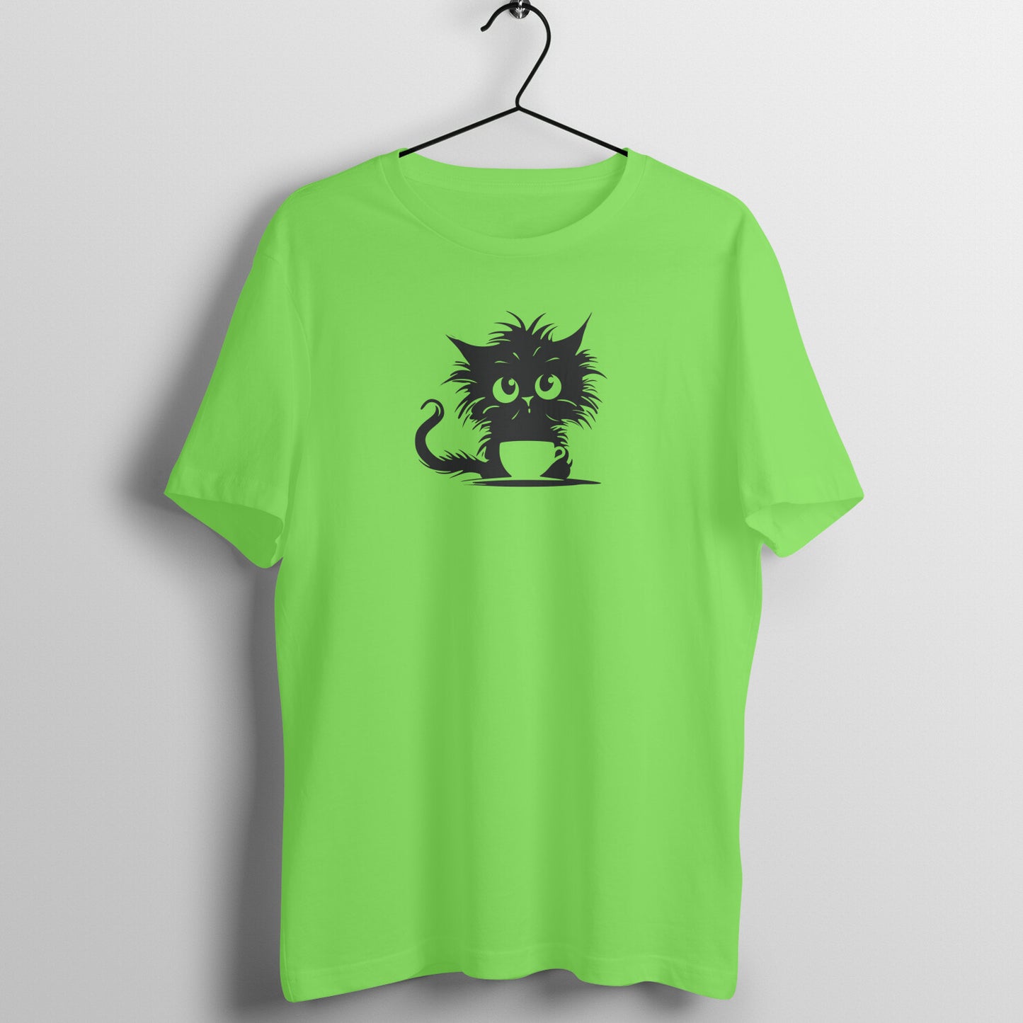 Caffeinated Feline - Half Sleeve Tee