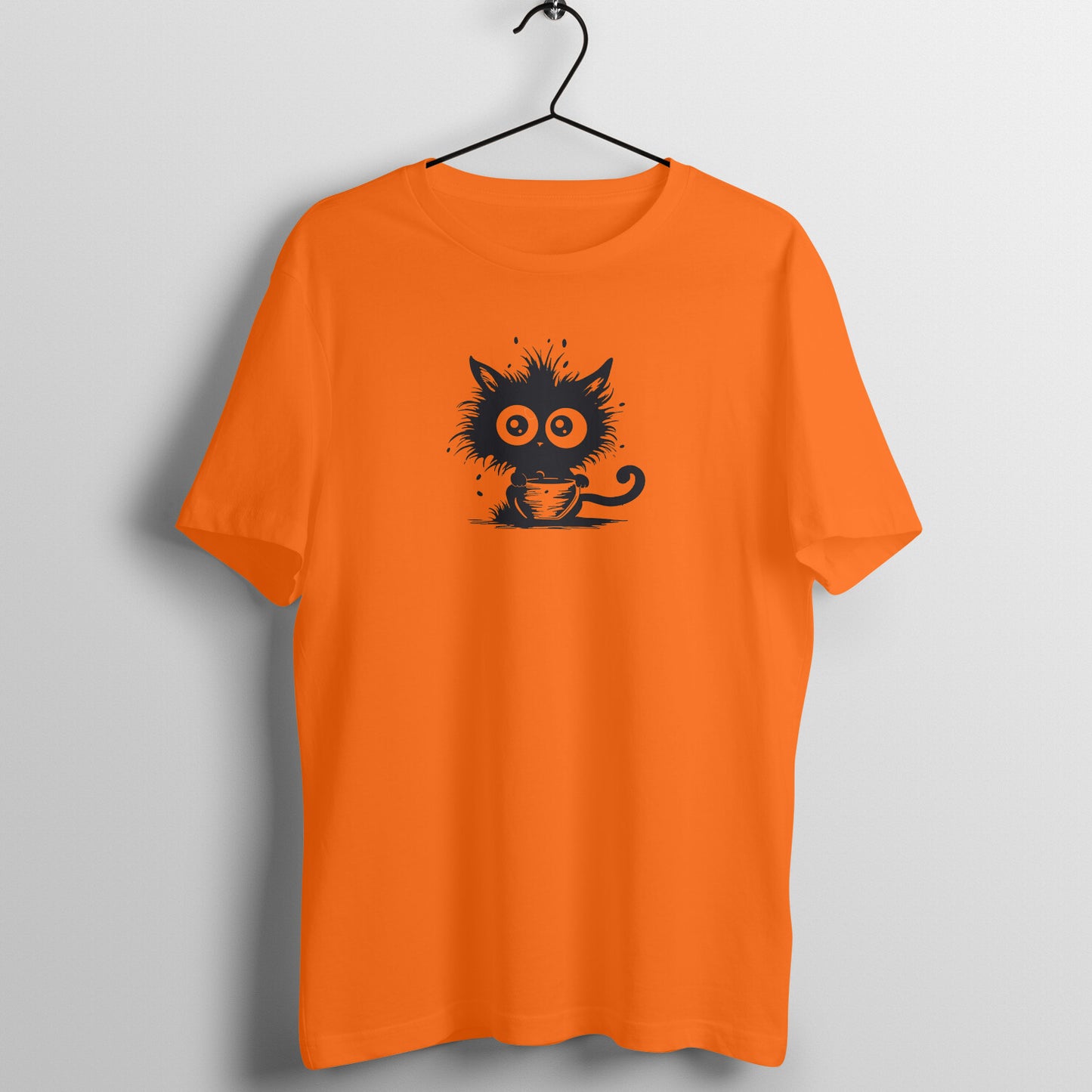 Cat-ffeinated - Half Sleeve Tee