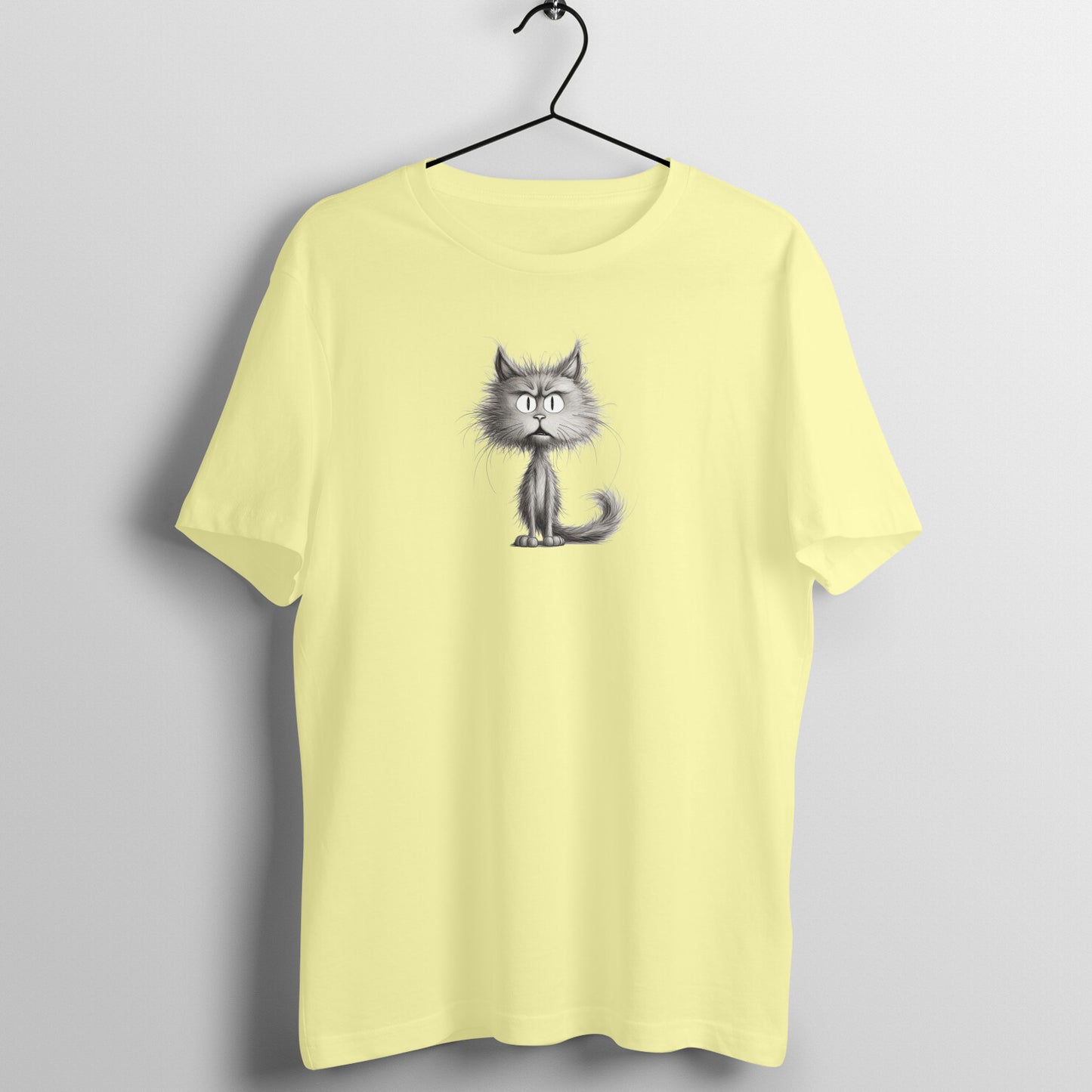 Sketchy Cat - Half Sleeve Tee