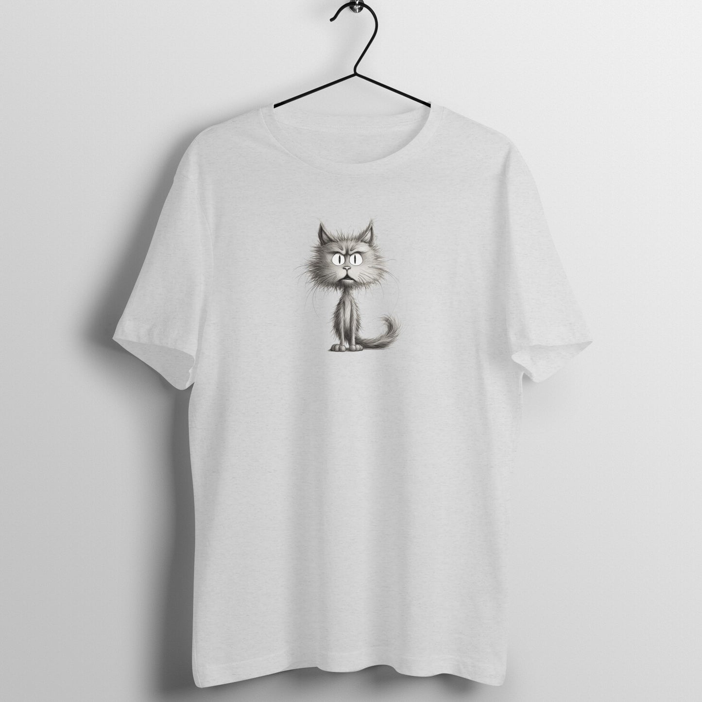 Sketchy Cat - Half Sleeve Tee