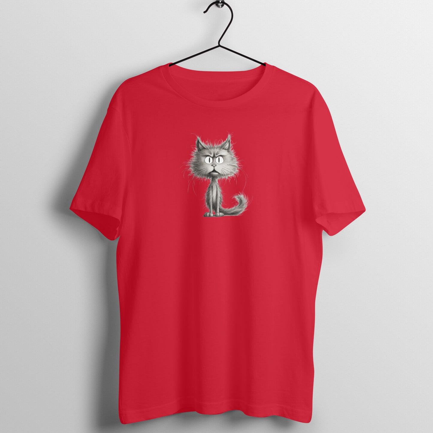 Sketchy Cat - Half Sleeve Tee