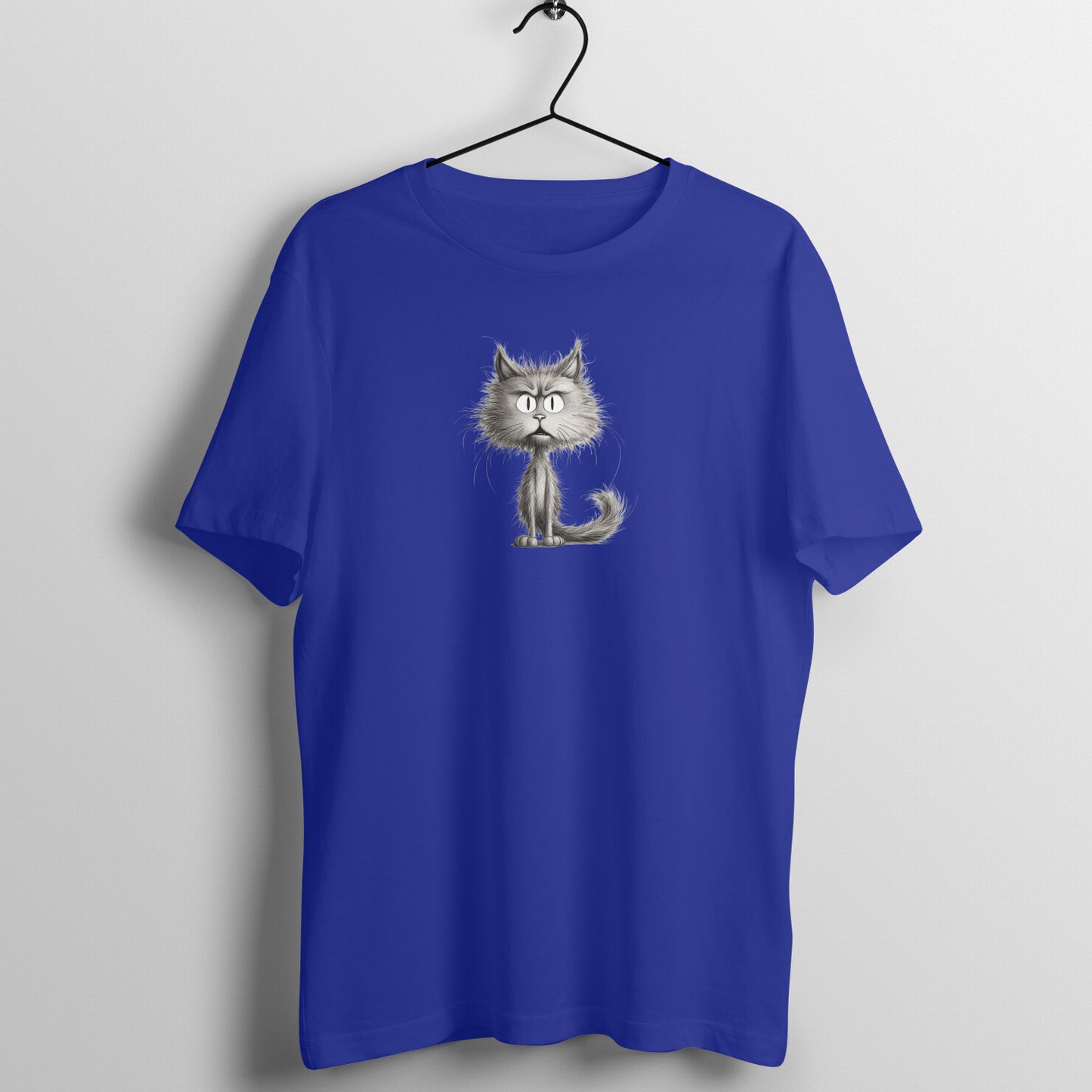 Sketchy Cat - Half Sleeve Tee