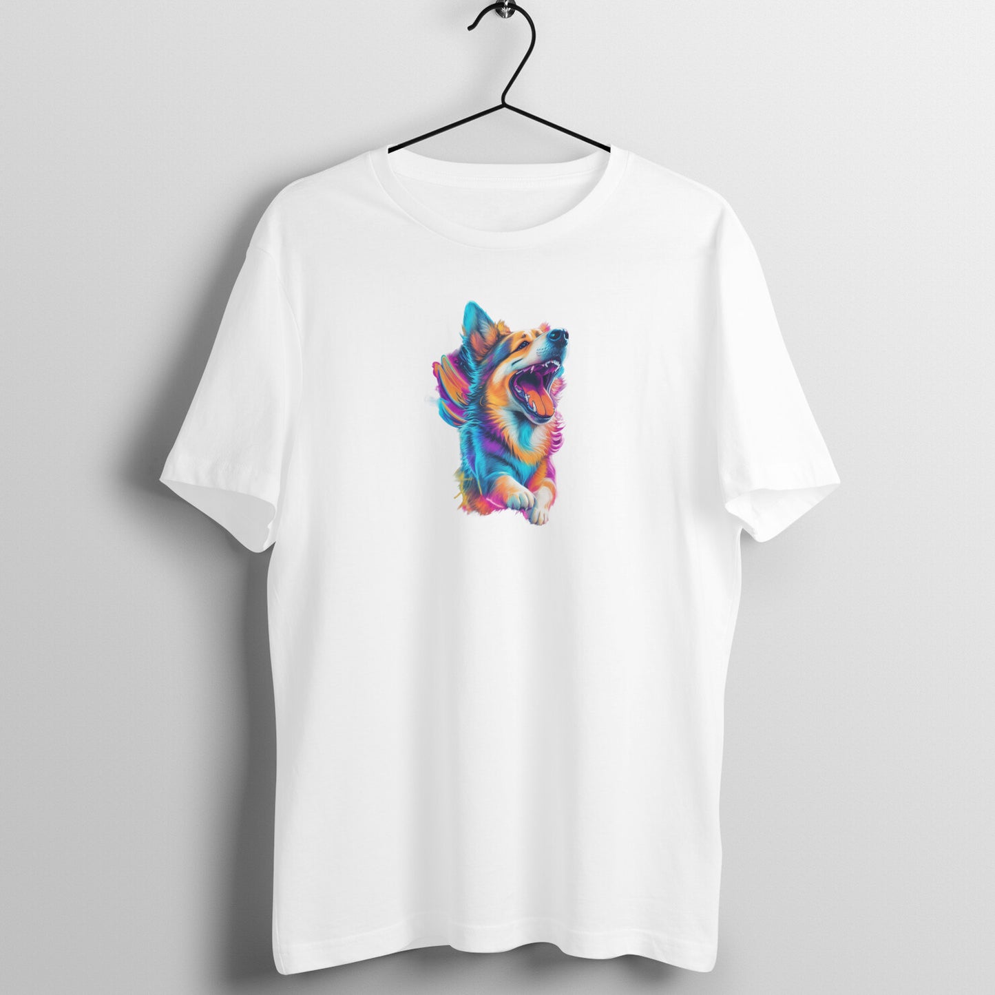 Rainbow Corgi Tee - Half Sleeve Tee